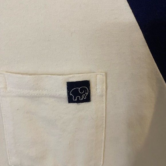 Ivory Ella Blue and White top size XS Pima cotton blend - Picture 2 of 5